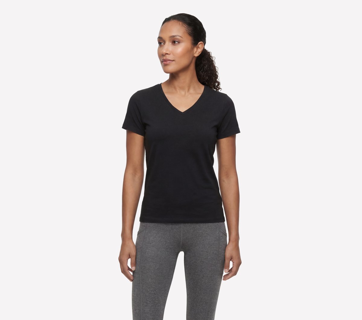 Pima V-Neck Tee | Skechers near me