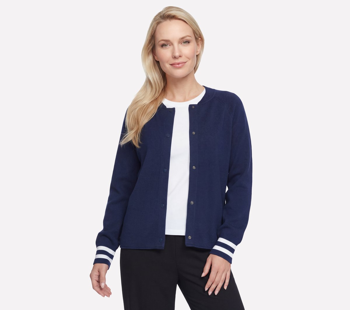 GO WALK Reflection Sweater Bomber | Skechers discount