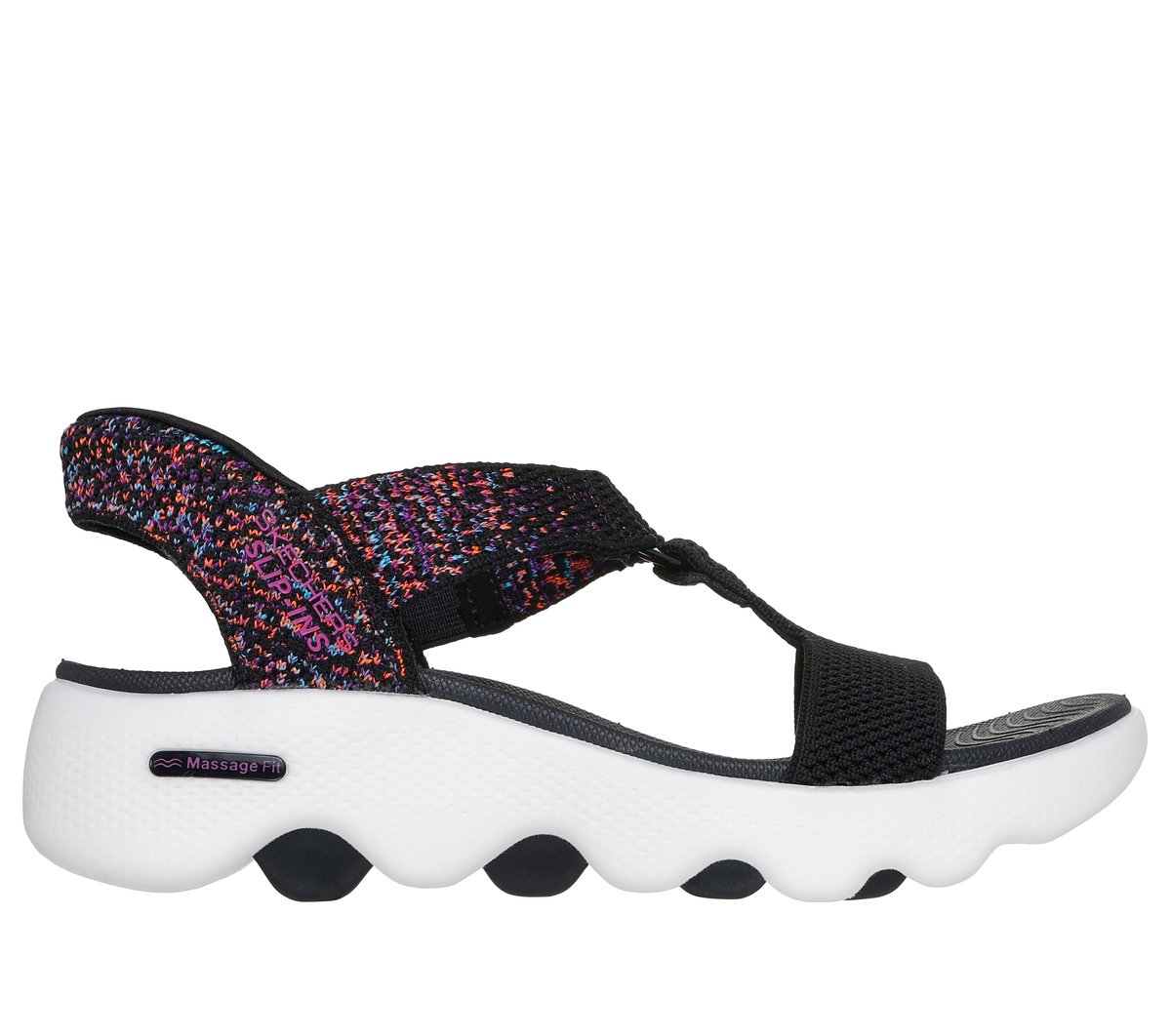 Slip-ins: GO WALK Massage Fit Sandal - Confetti Sky | Skechers discount