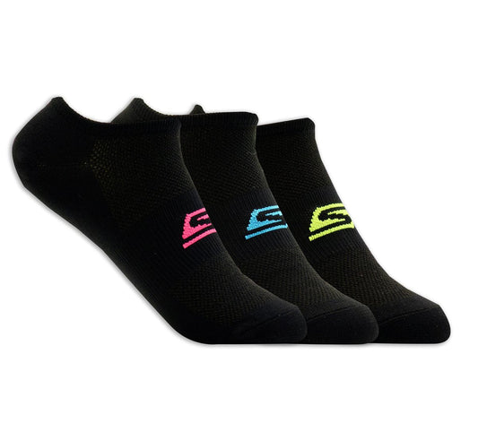 3 Pack No Show Stretch Socks | Skechers US