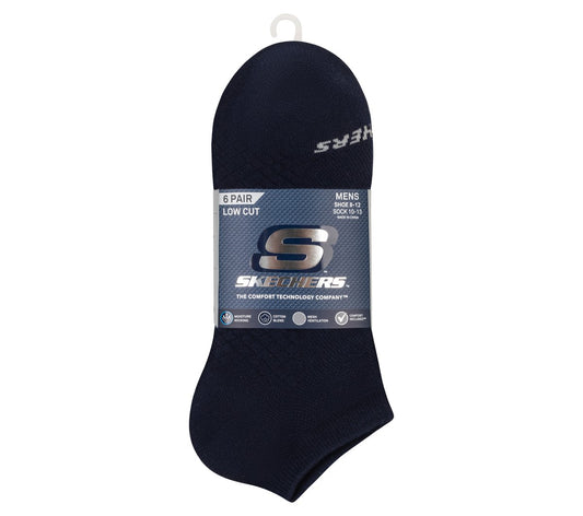 6 Pack Men's Low Cut Texture Knit Socks | Skechers USA