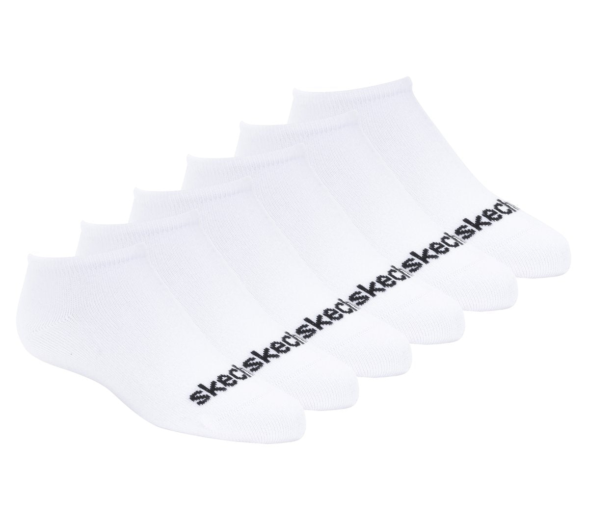 6 Pack No Show Cotton Socks | Skechers discount