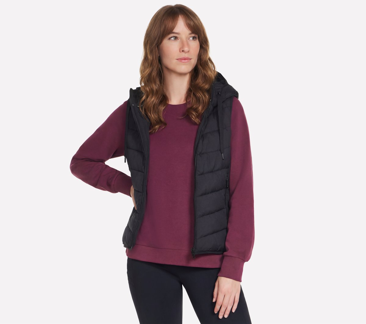 Performance Elite Cozy Fit Hooded Vest | Skechers discount
