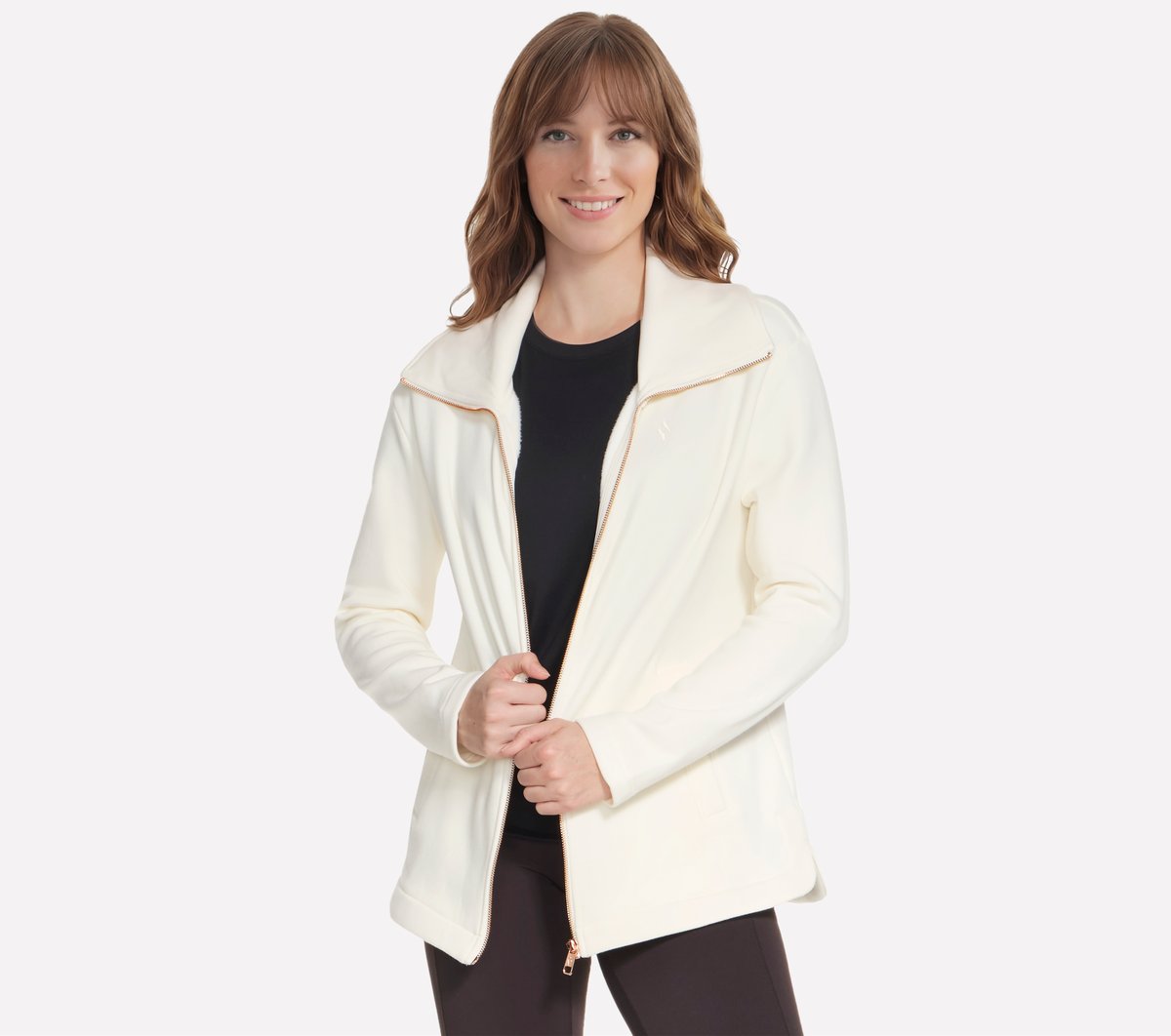 GO SNUGGLE Tunic Full Zip Jacket | Skechers on sale