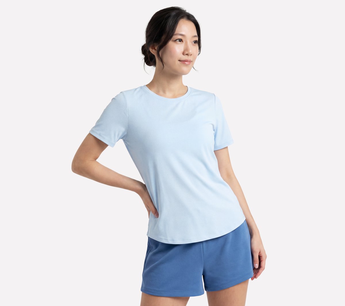 GO WALK Luxe Rib Tee | Skechers sale