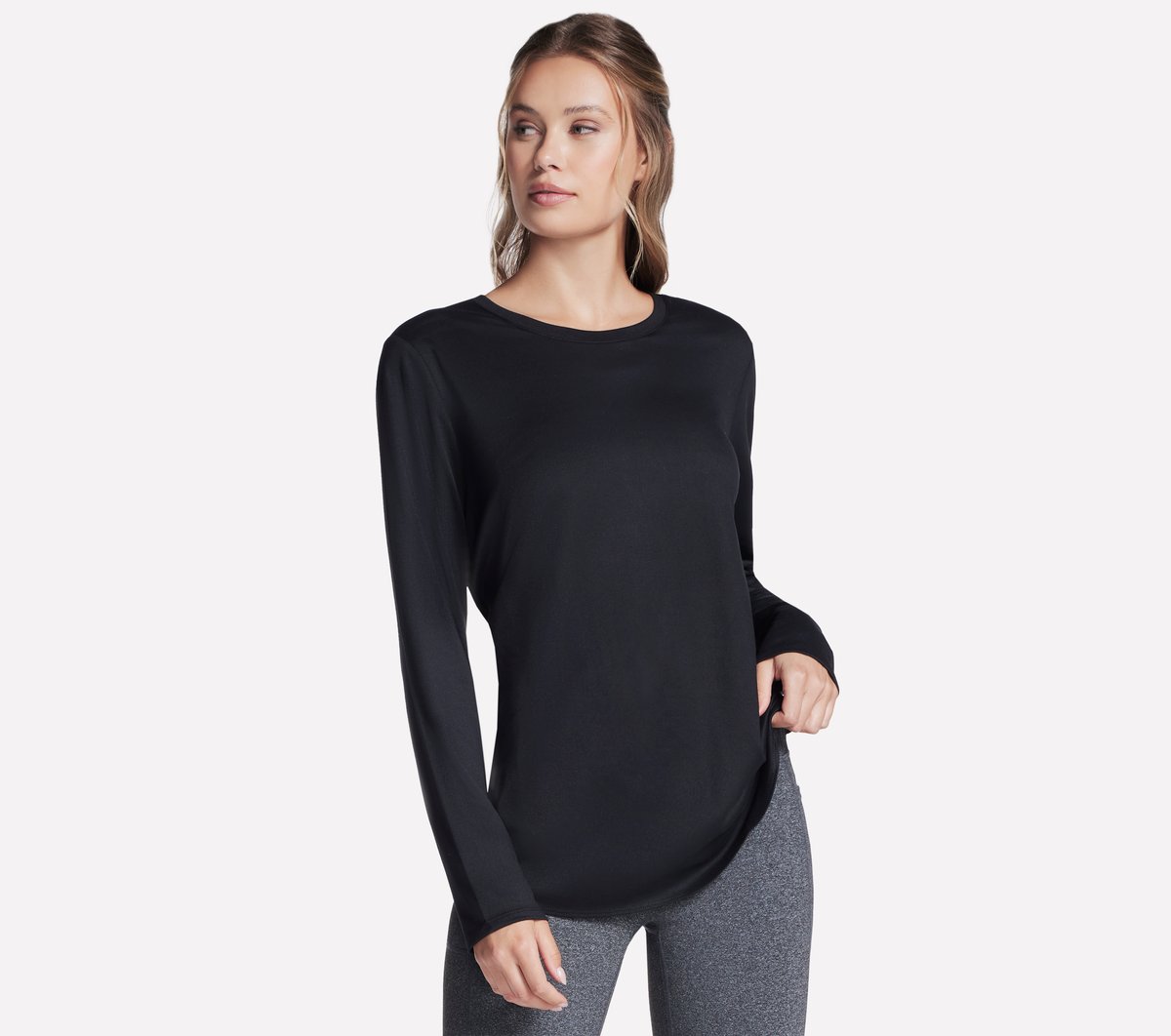 GO DRI Swift Long Sleeve Tunic Crew | Skechers discount