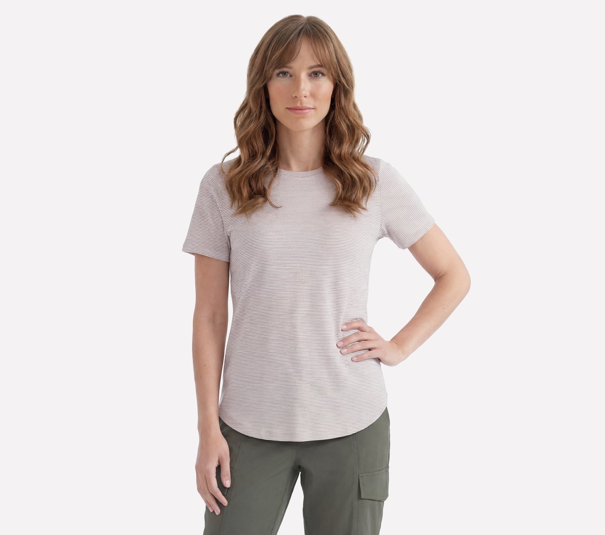 GO DRI Swift Stripe Tunic Tee | Skechers US
