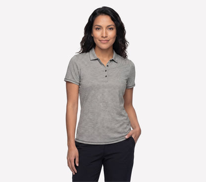Short Sleeve On The Green Striped Polo | Skechers online