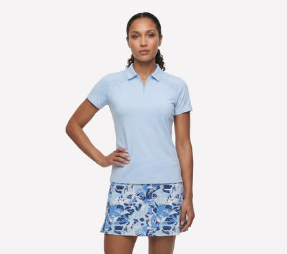 GO GOLF Short Sleeve Birdie Zip Front Polo | Skechers USA