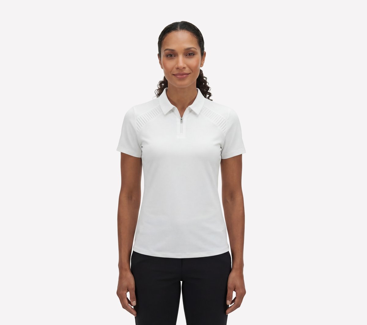 GO GOLF Short Sleeve Birdie Zip Front Polo | Skechers USA