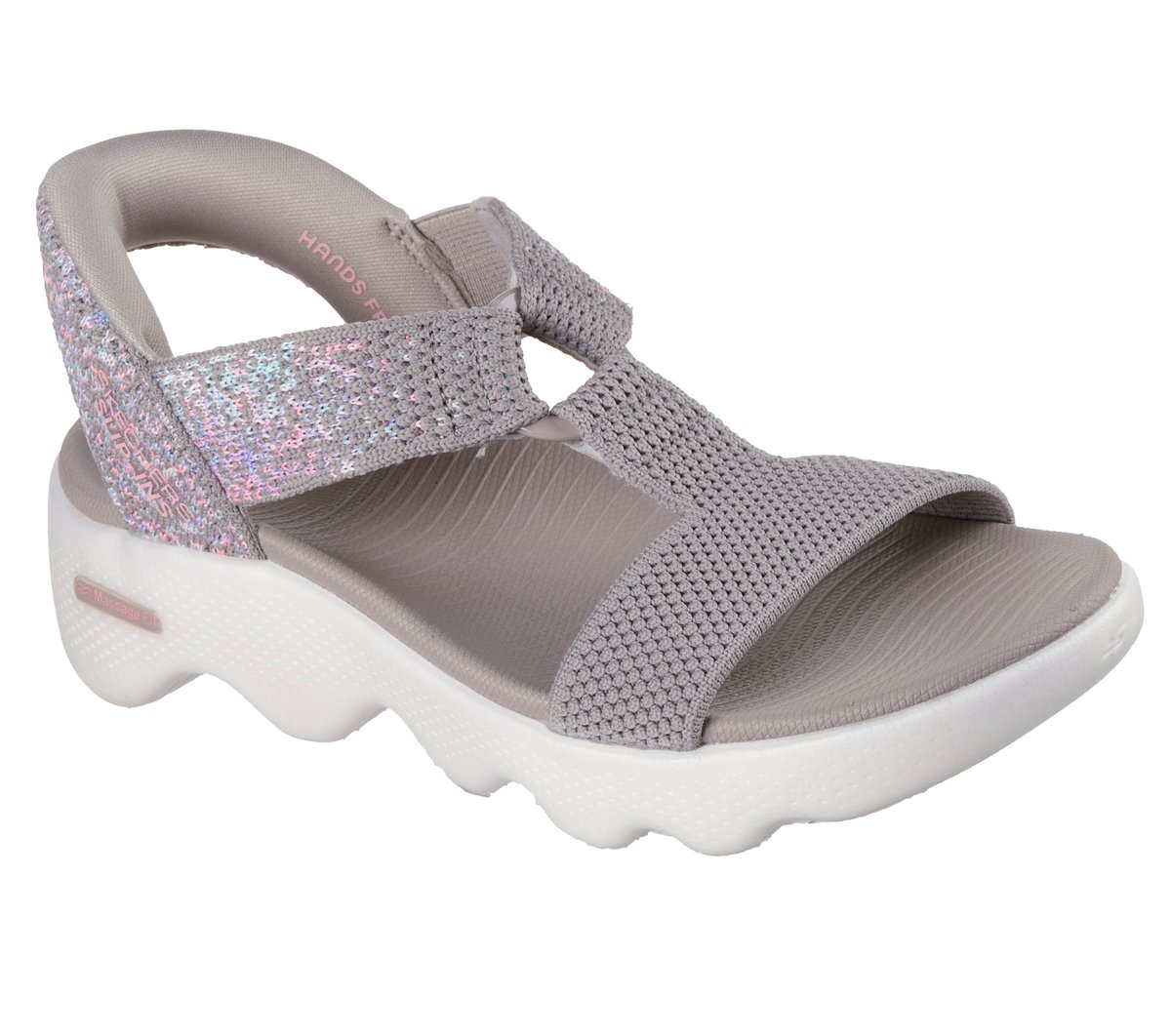 Slip-ins: GO WALK Massage Fit Sandal - Confetti Sky | Skechers discount