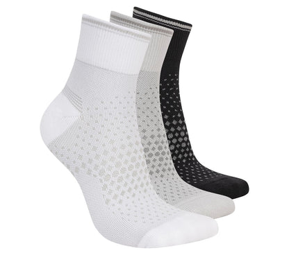 3 Pack Women's Reflective Performance Quarter Socks | Skechers USA