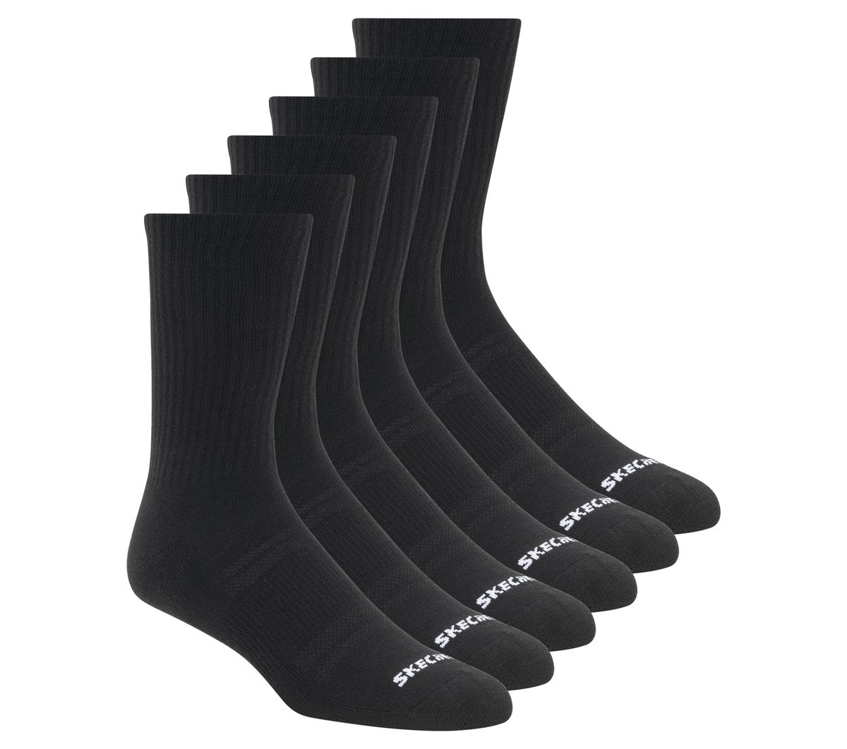 6 Pack Large Core Crew Socks | Skechers sale