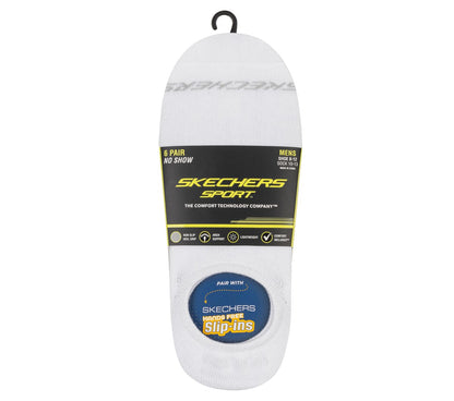 6 Pack Men's Sneaker Liner Socks | Skechers on sale