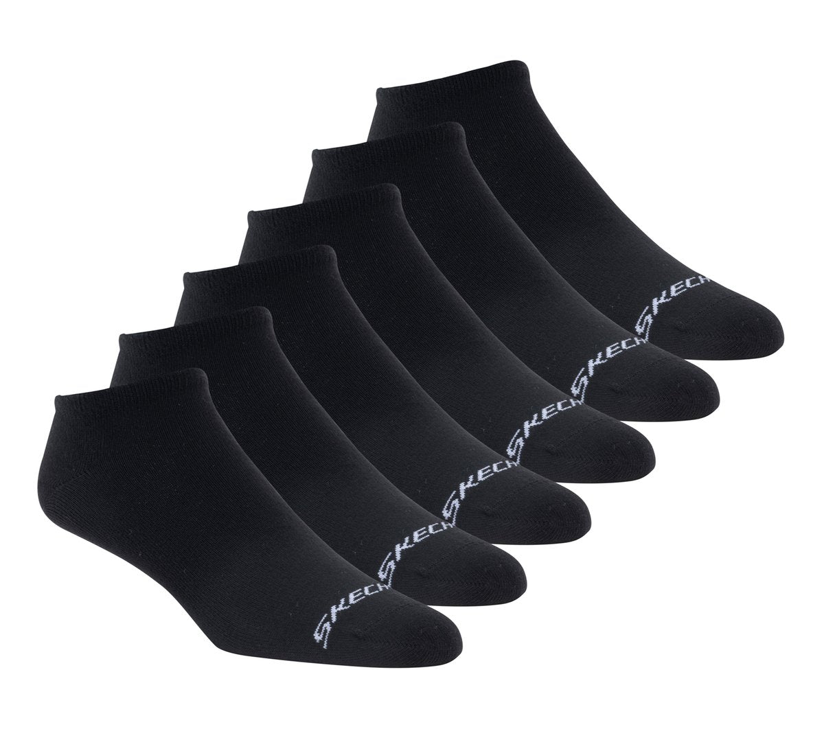6 Pack Men's Cotton No Show Socks | Skechers US