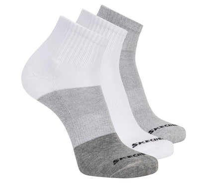 3 Pack Men's Colorblock Quarter Socks | Skechers outlet