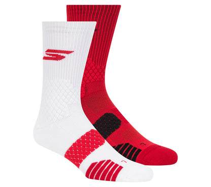 2 Pack Performance Basketball Crew Socks | Skechers discount