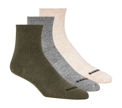 3 Pack Boys' Crew Cotton Socks | Skechers US
