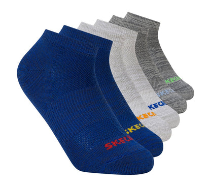 6 Pack Low Cut Non Terry Socks | Skechers online